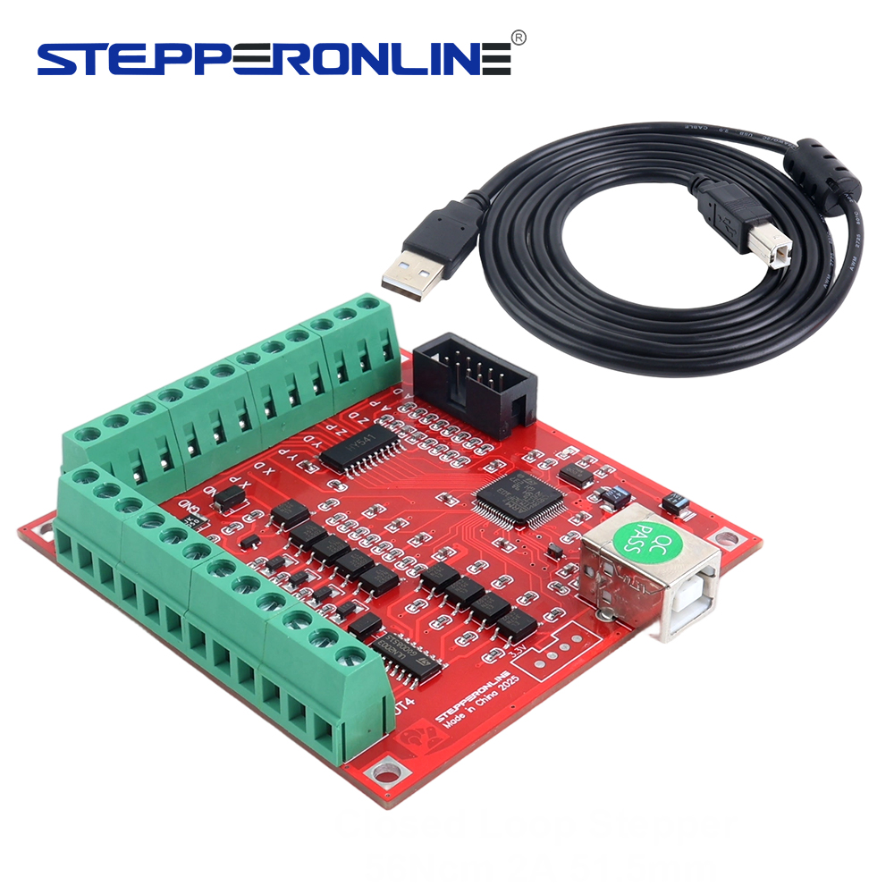 Breakout Board Mach3 - 4-osiowy kontroler USB CNC Breakout Board