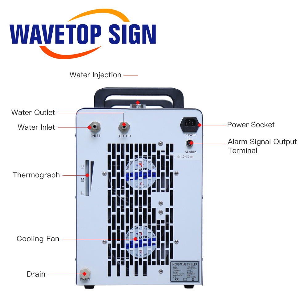 Chiller wodny przemysłowy Wave – Laser Industrial Chiller recenzja i cena