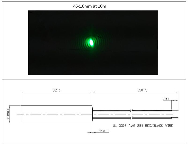Moduł diody laserowej D8x32mm  – Industrial Laser Operator recenzja i cena