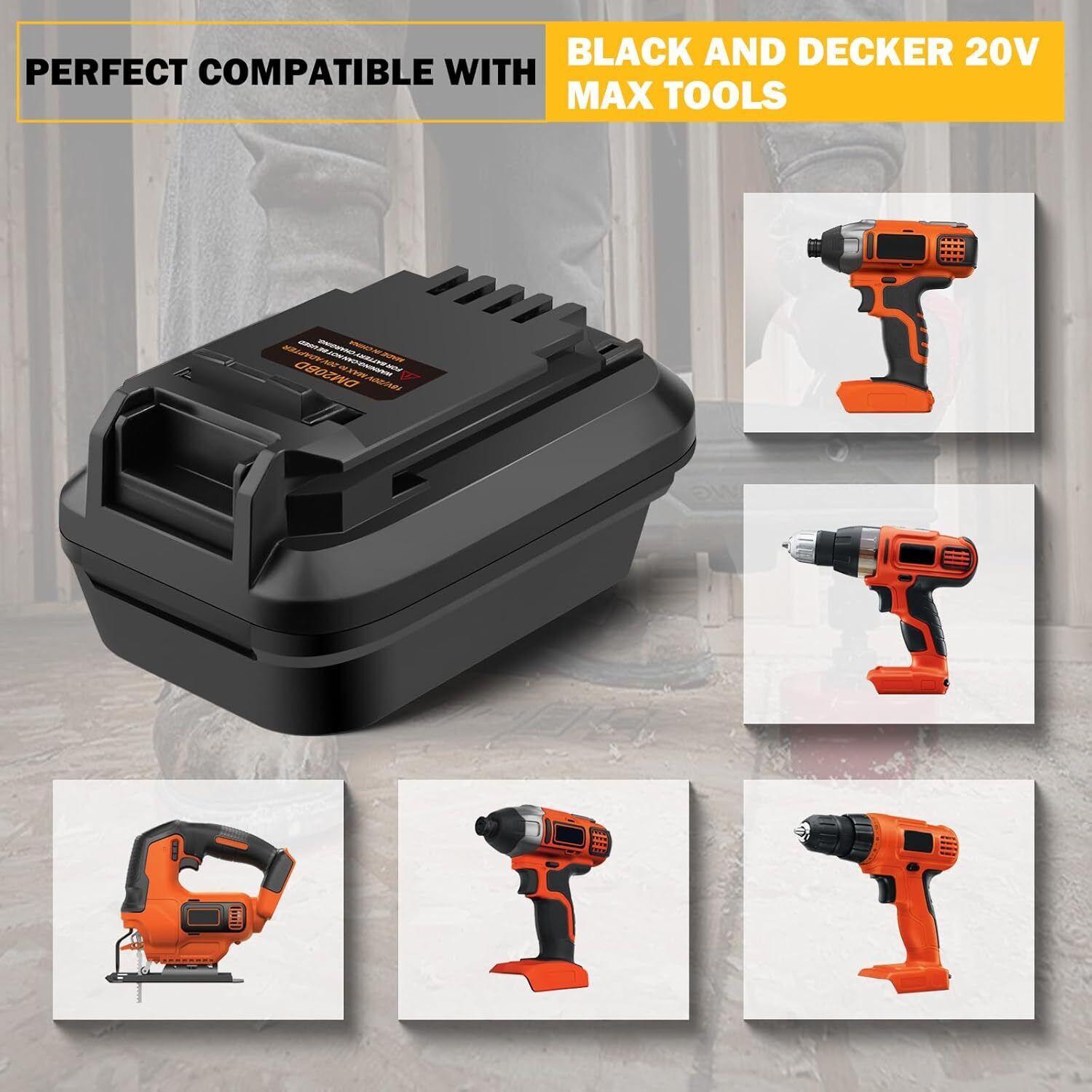 Adapter baterii DM20BD do DeWa – Black+Decker Tool Cordless recenzja i cena