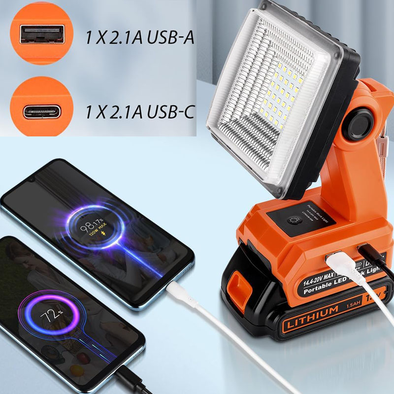 4-calowa lampa robocza Led lam – Black+Decker Tool Cordless recenzja i cena
